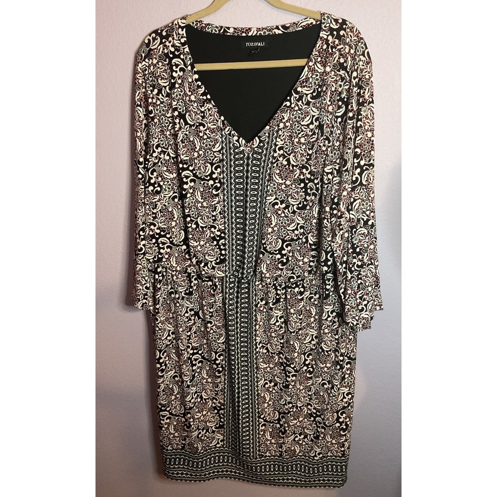Roz & Ali‎ Geometric Dress Size 3X Plus Size
